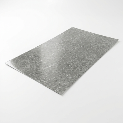 Placa PVC Marmol Gris con Betas Blancas 1.22 x 2.44